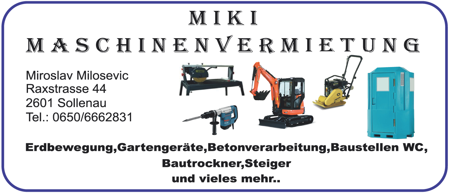 Maschinenvermietung-Miki